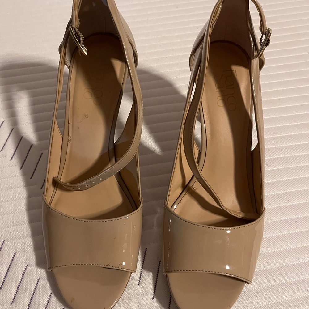Franco Sarto nude heels - size 9
